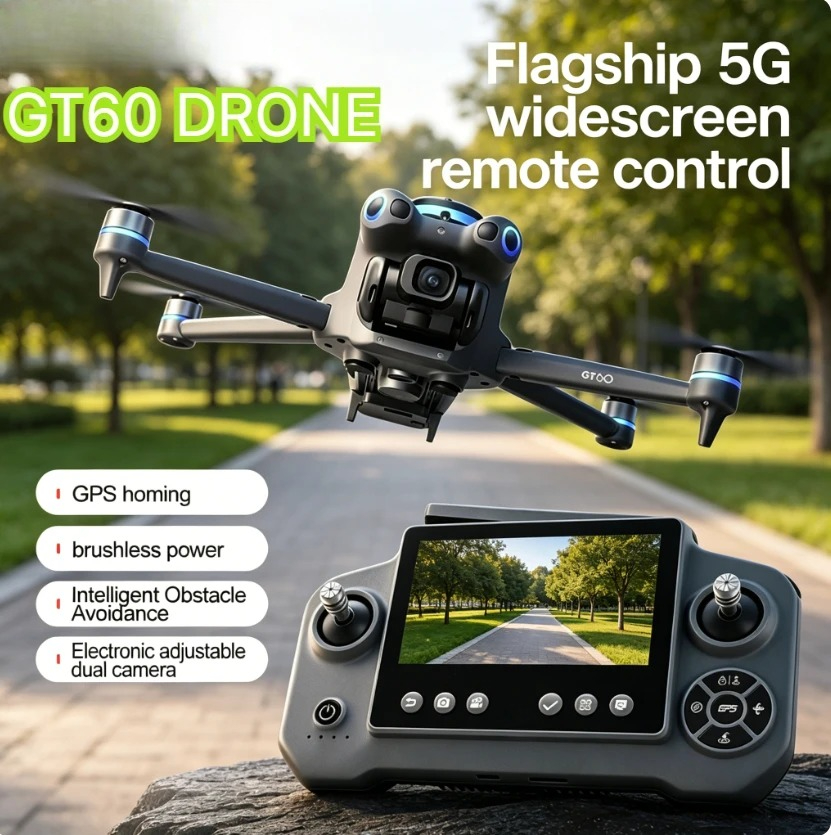 Drone Photogrammetry - Oryginalny składany quadcopter RC GT60 GPS